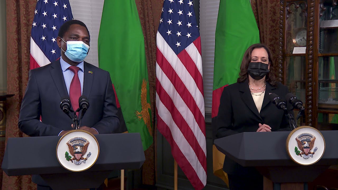 Vice President Harris Meets with the President of the Republic of Zambia