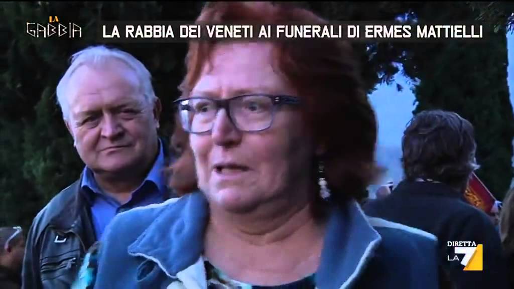 La rabbia dei veneti ai funerali di Ermes Mattielli