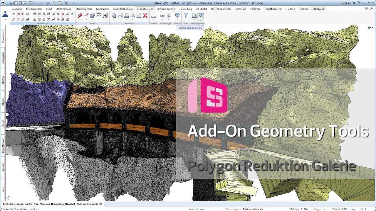 ALLPLAN Add-On Geometry Tools V2 - Polygon Reduktion Galerie