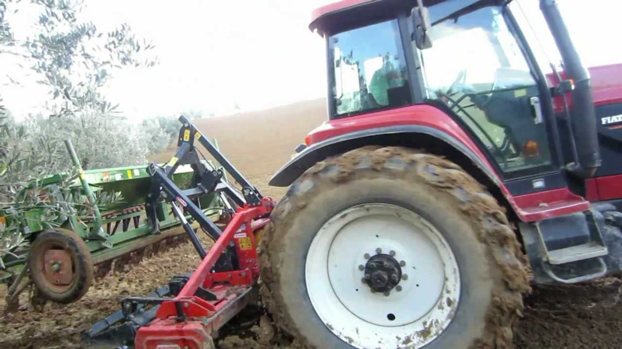 Fiatagri G190 & Case ih maxxum MX170 + Seminatrice combinata Maschio/Amazone 3m  -Full HD-