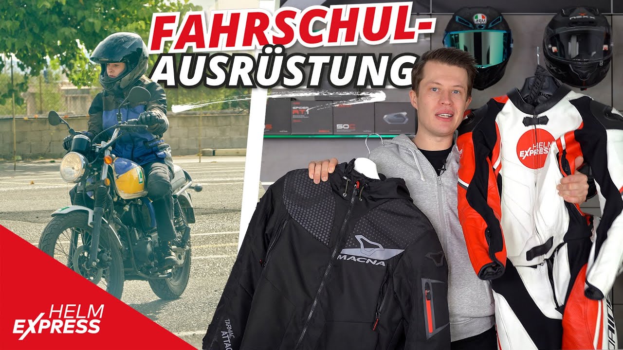 So rüstest du dich für den MOTORRADFÜHRERSCHEIN 🏍️ (Anfänger 1*1 für Motorradhelme & -bekleidung)