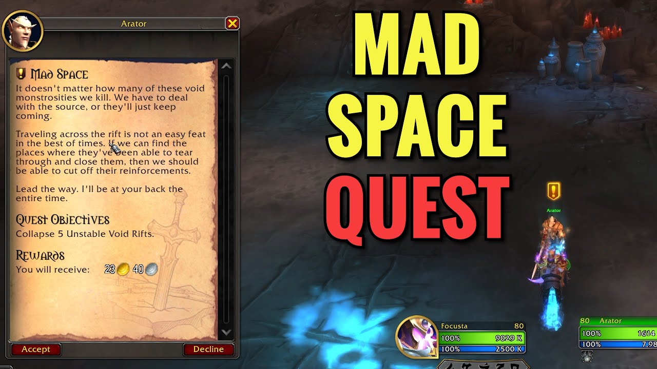 Mad Space Quest (WoW TWW)