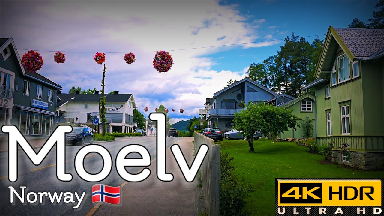 👣Walk with Me in Moelv in Norway | Town Center | 4K HDR | June 2024👣