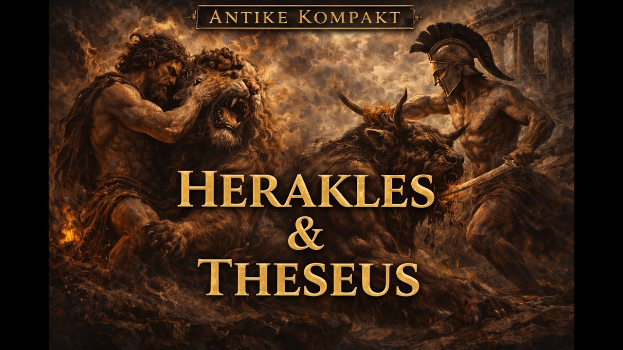 Griechische Mythologie: Herakles & Theseus – Prüfungen, Schuld und der Weg zum Helden