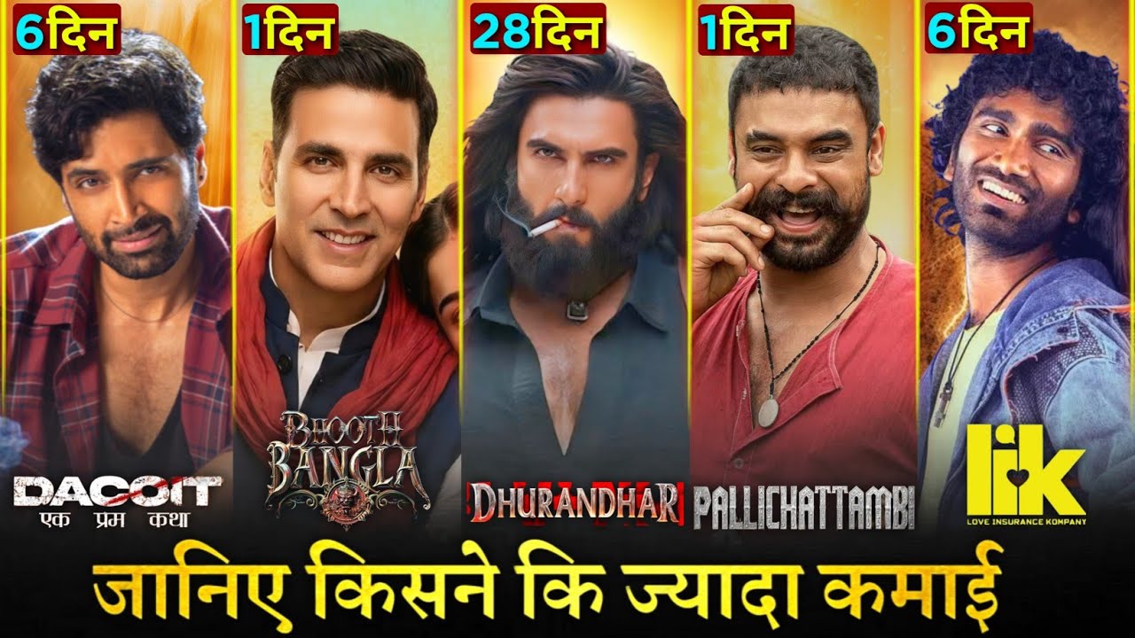 Dhurandhar 2 Box Office Collection Day 28, Bhooth Bangla, Pallichattambi, Dacoit, LIK