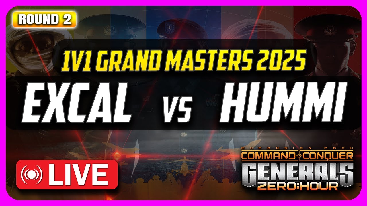 🔴LIVE | $1,000 Grand Masters 2025 | ExCaL vs HuMMi | Round 2