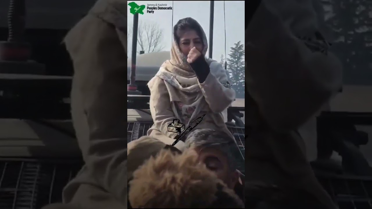 Mehbooba Mufti Sahiba at Bijbehara Workers Convention.Powerful Leader of J&K.#jkpdp