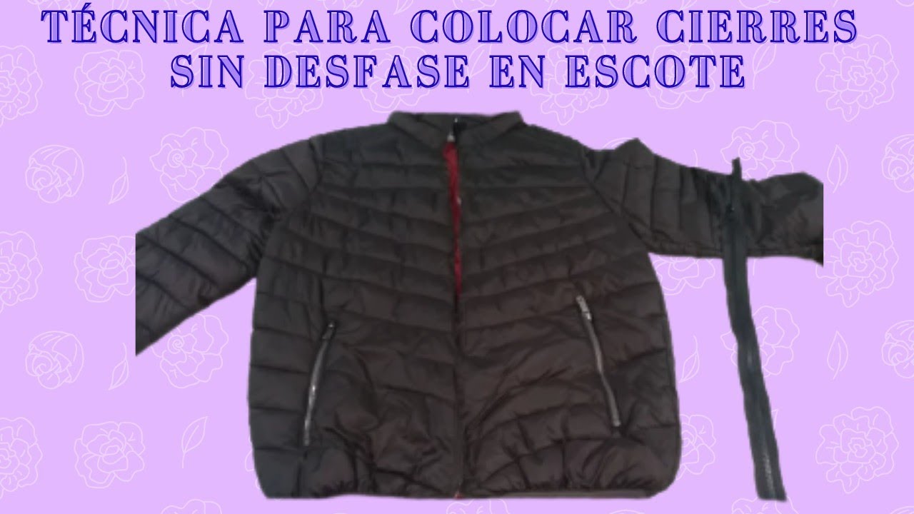 TECNICA PARA COLOCAR CIERRE SIN QUE QUEDE DESFASADO