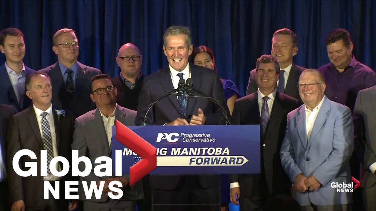 Manitoba Election: Incumbent premier Brian Pallister's full victory speech after PCs re-elected