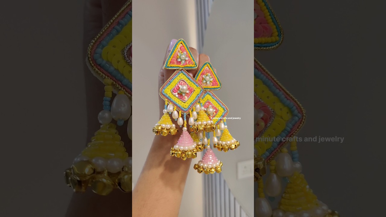 DIY Earrings 😱 | Handmade Jewelry making | trending jewellery #art Saunkan Saunkanay 2 - Trailer