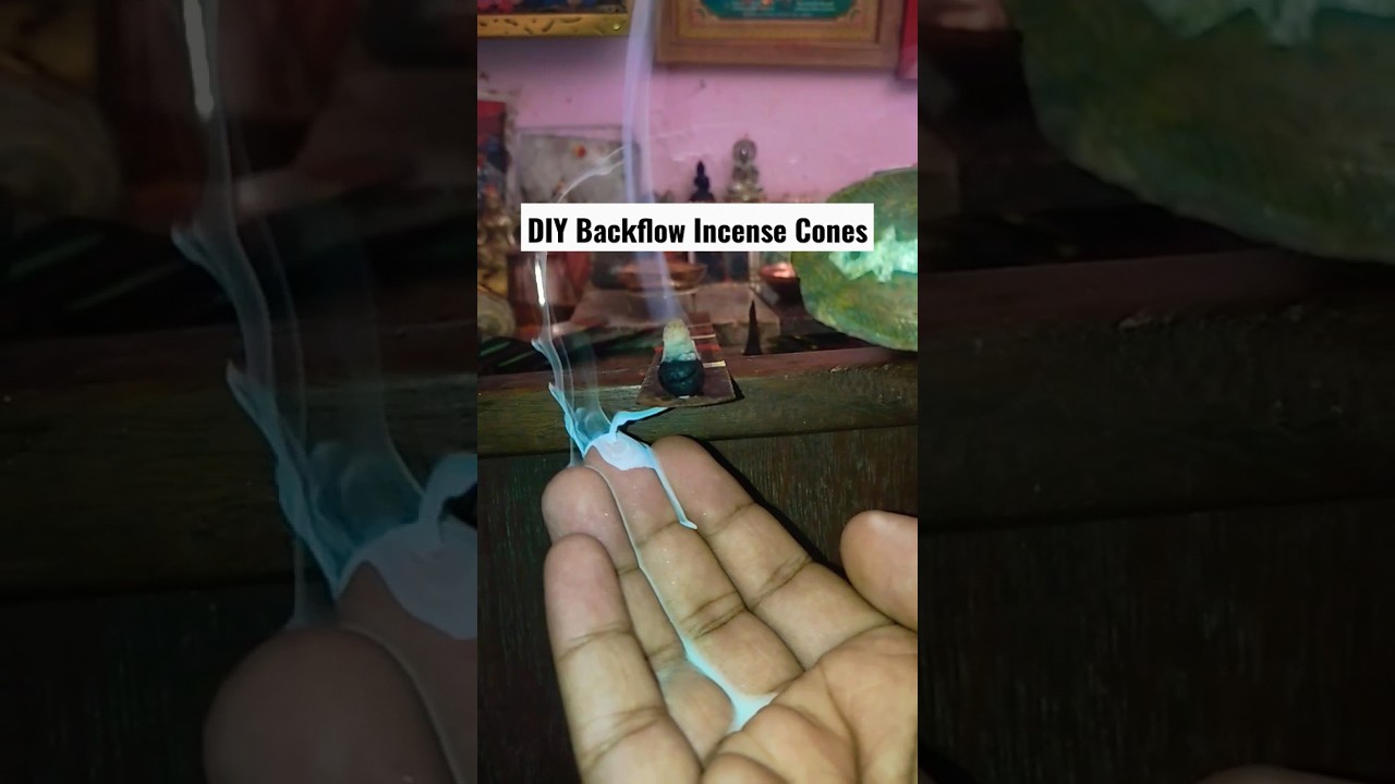 DIY Backflow Incense Cones #backflowincense #diy #backflow #incense