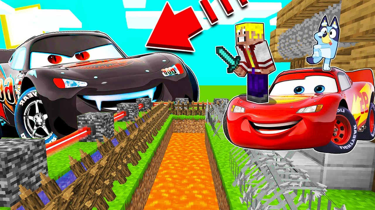 7 HACKS de CONSTRUCCI&Oacute;N SEGURA contra RAYO MCQUEEN MUTANTE en MINECRAFT