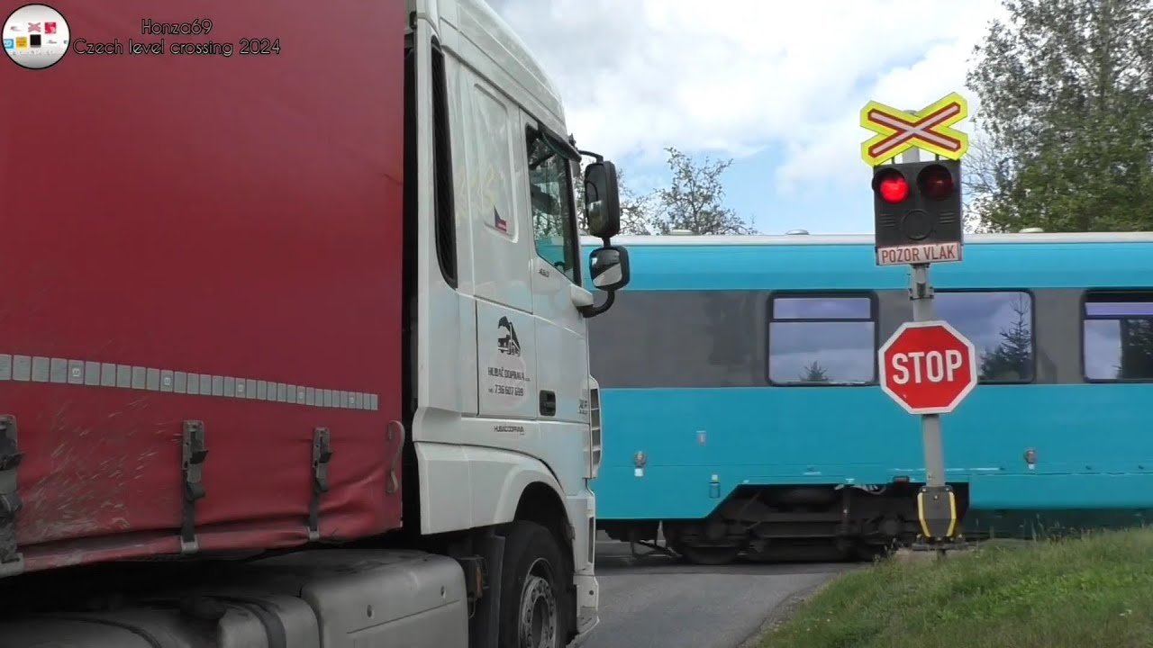 Železniční přejezd Jablonné v Podještědí #3 21.8. 2024 Czech railroad crossing