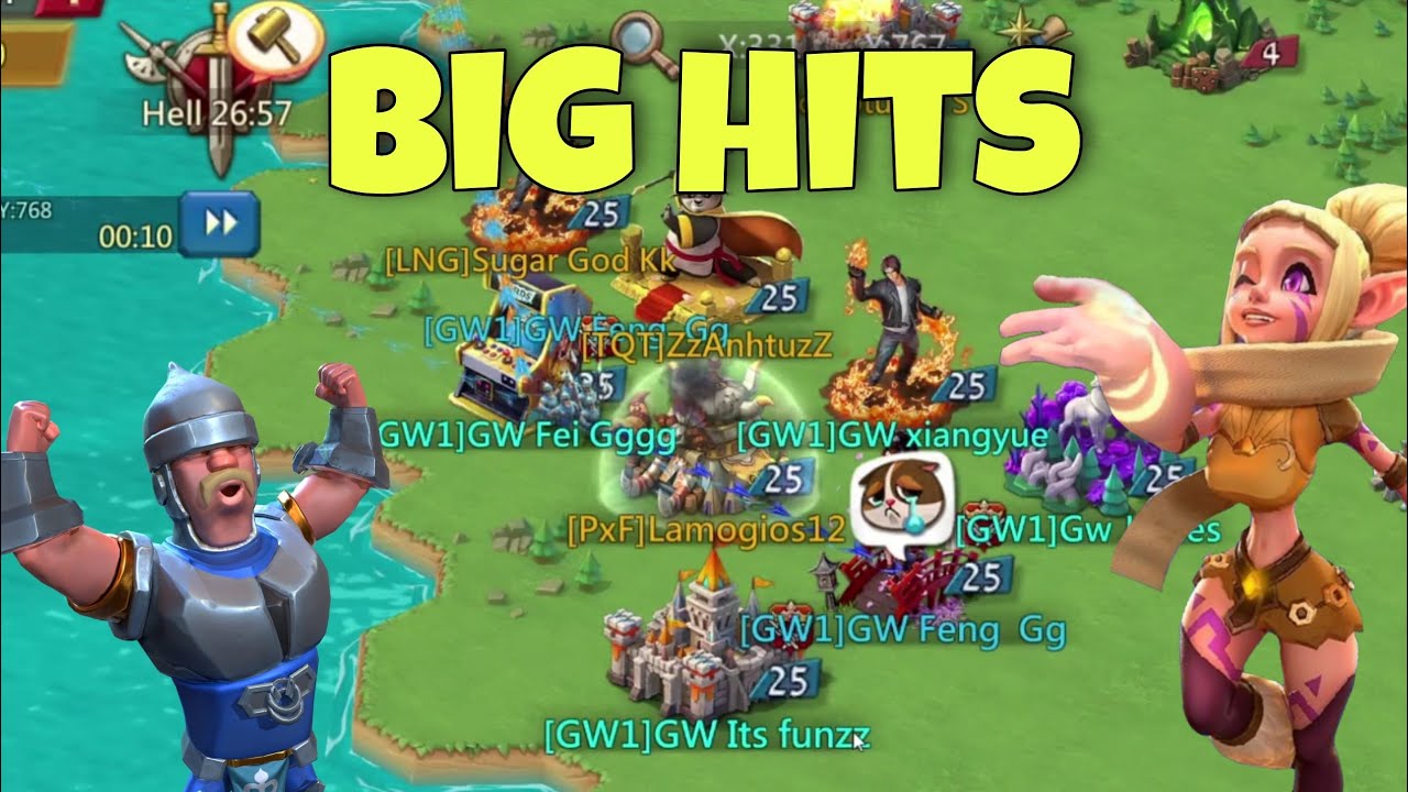 Lords Mobile - Big hits and crazy reports. GW1 having a dinner