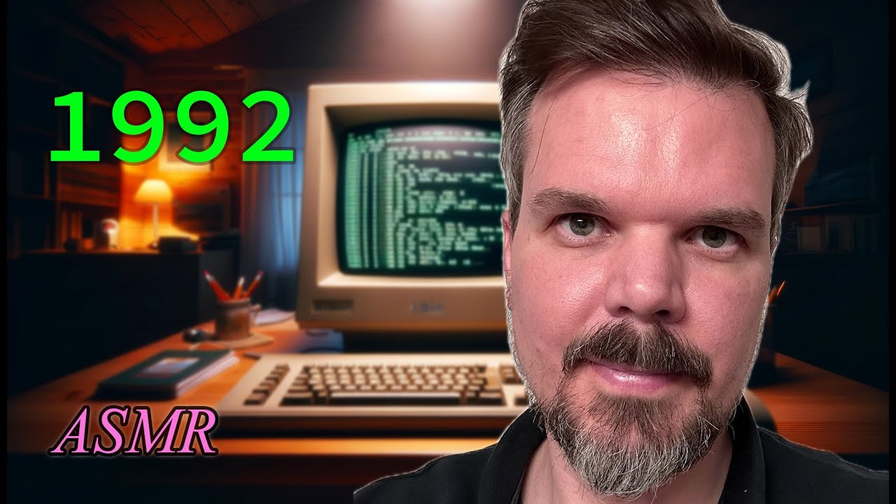 ASMR 😴 Coding Like It's 1992 | Close-up Whisper | male