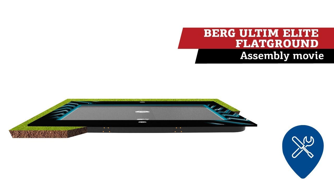 BERG Ultim Elite FlatGround Trampolin  | montage