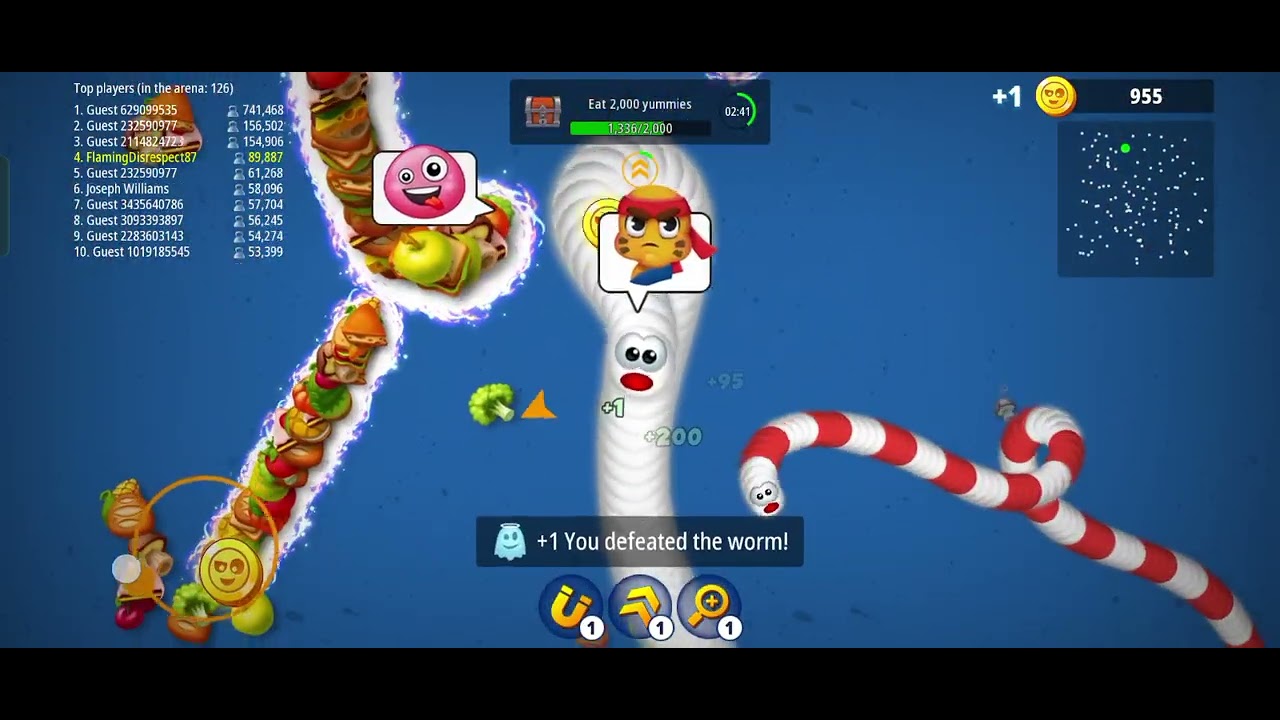 Snake worm 🪱🪱#battle #games #games 