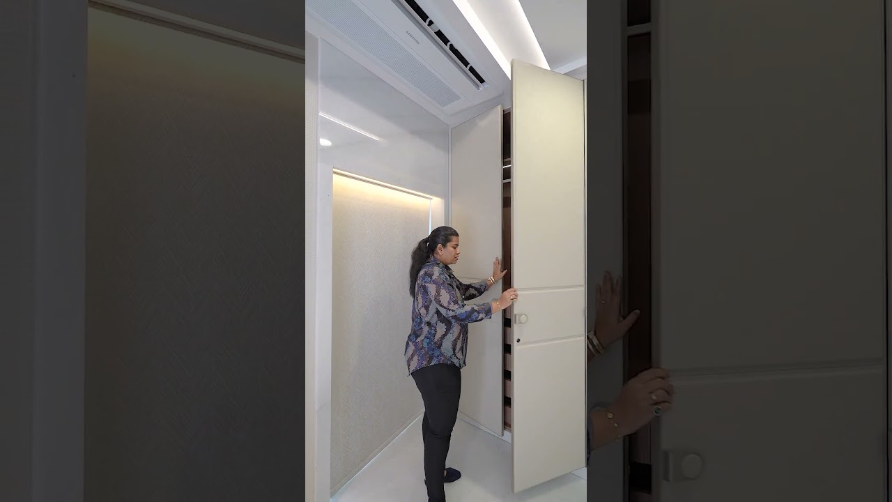 This wardrobe design adds both convenience and charm to the bedroom.