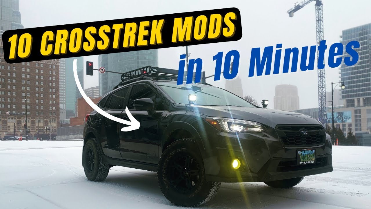 ДЕСЯТЬ модификаций Crosstrek за 10 минут | Subaru XV Upgrades Performance Mods