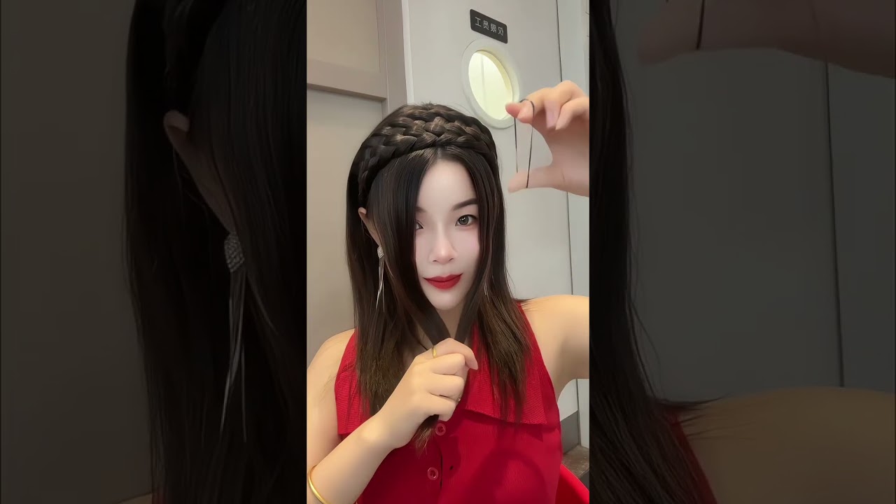 Transform Your Look in Seconds with a Braided Headband Wig! 💇&zwj;♀️🔥 #hairstyle #viral #ytshorts