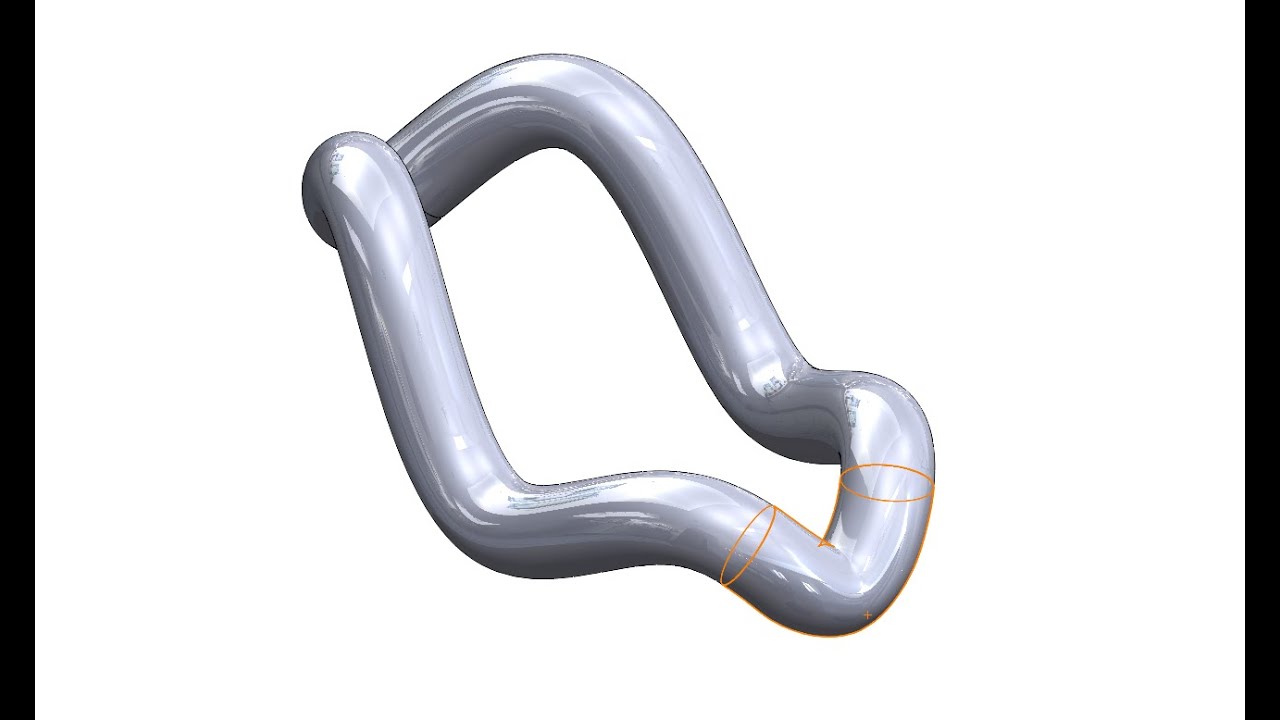 3D curve Projection in Solidworks