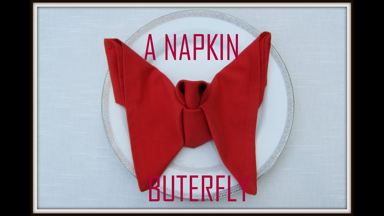 Napkin Folding : Butterfly