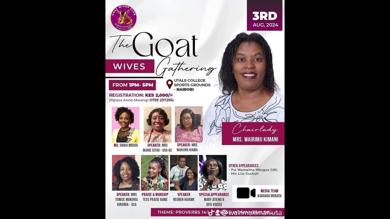 The GOAT WIVES Gathering Hosted by Chairlady Wairimu Kimani