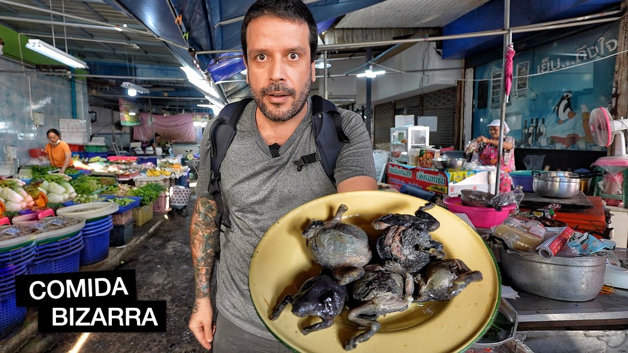VOC&Ecirc; TERIA CORAGEM de comer isso na Tail&acirc;ndia? EXTREMO!! 🇹🇭