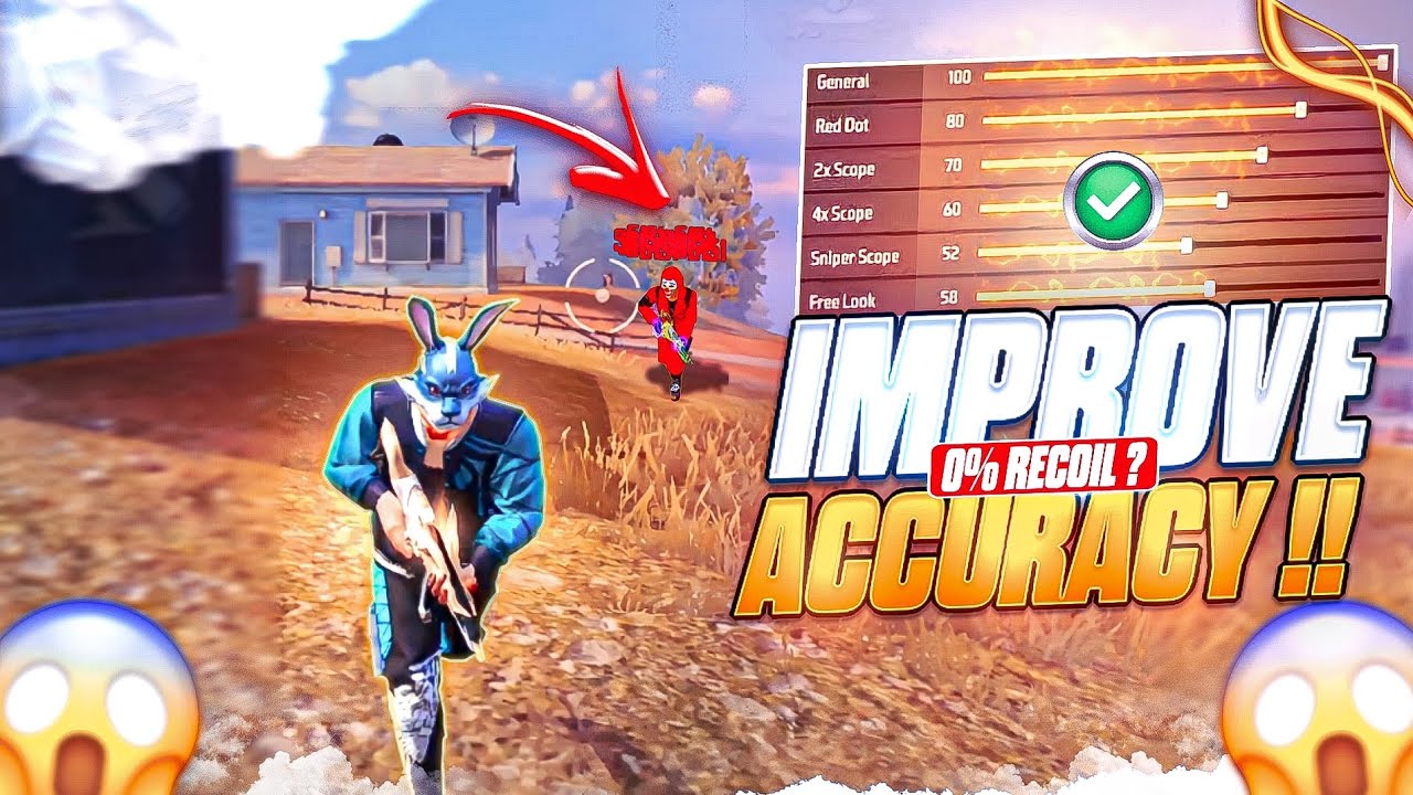 IMPROVE ACCURACY 🔥 || NO RECOIL || HOW TO CONTROL RECOIL 🥵 || ADVANCED TIPS AND TRICKS 🔥