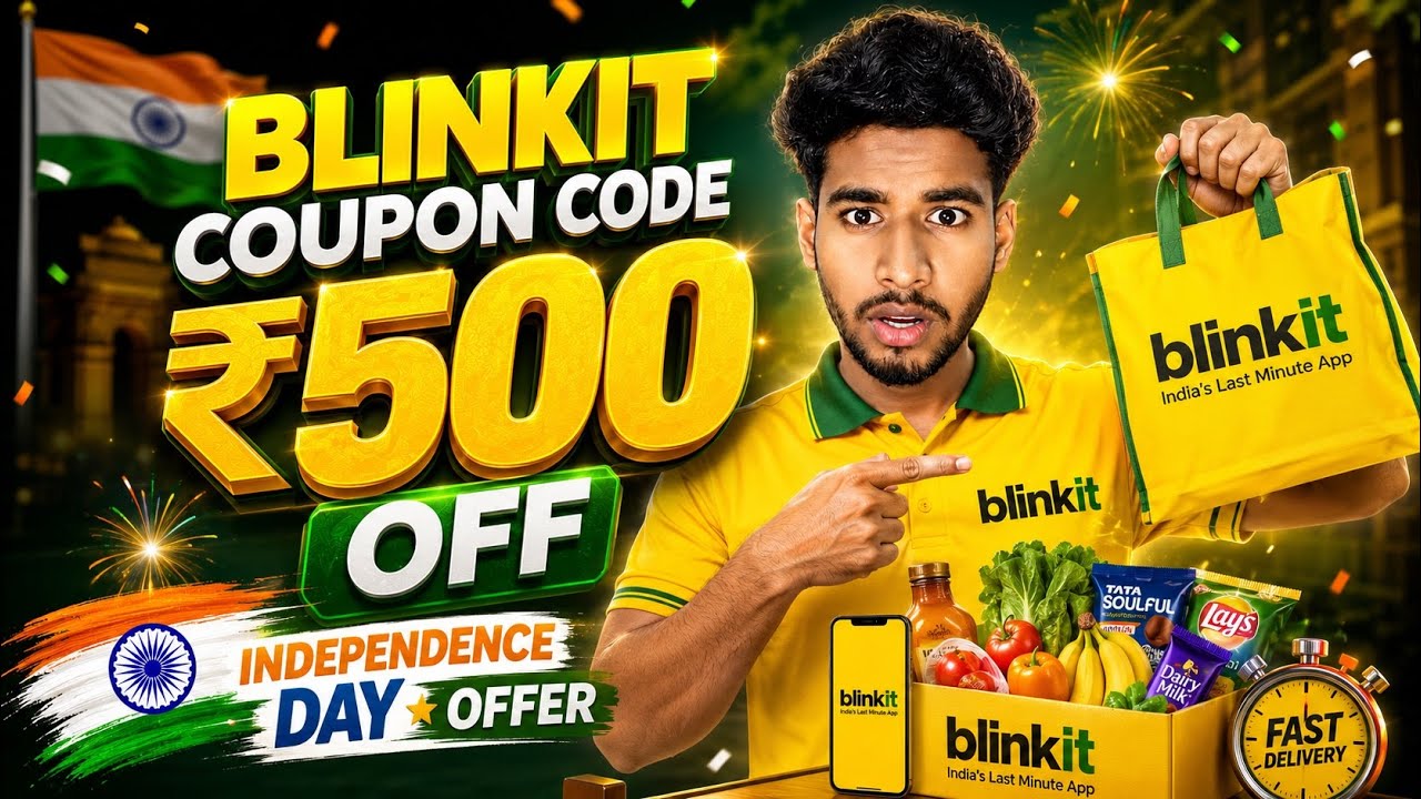 🚀 Blinkit Coupon Code Today | New Offers & Promo Codes | Save More Instantly 💛⚡ | August 2026