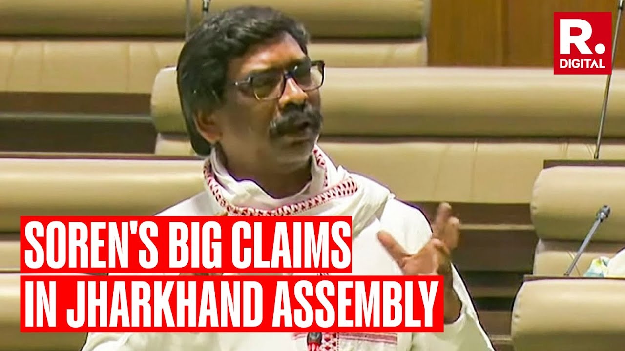 Former Jharkhand CM Hemant Soren Delivers Fiery Speech in State Assembly; Makes Big Claims