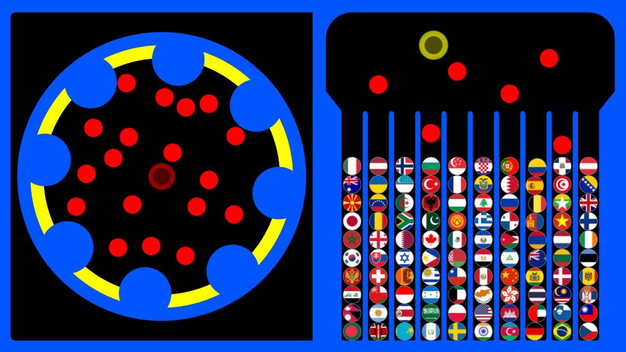 Elimination Race | 100 Countries Marble Race