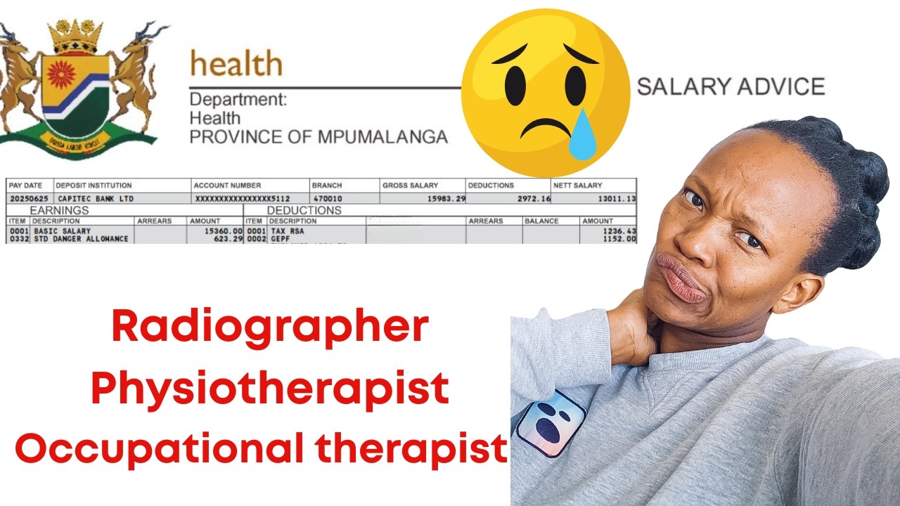 Physiotherapist salary, Occupational Therapist salary, Radiographer salary in South Africa