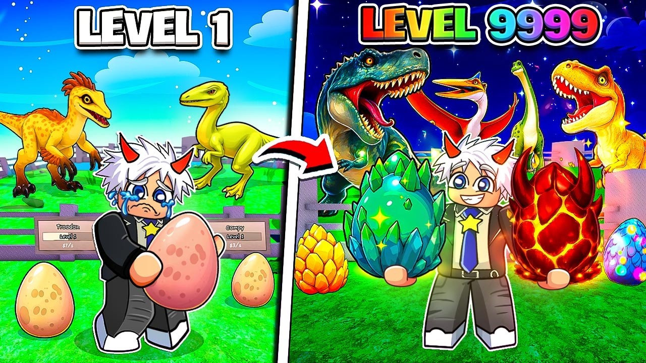 BI HUỲNH Đ&Agrave;O TRỨNG KHỦNG LONG V&Agrave; X&Acirc;Y DỰNG C&Ocirc;NG VI&Ecirc;N KHỔNG LỒ TRONG ROBLOX