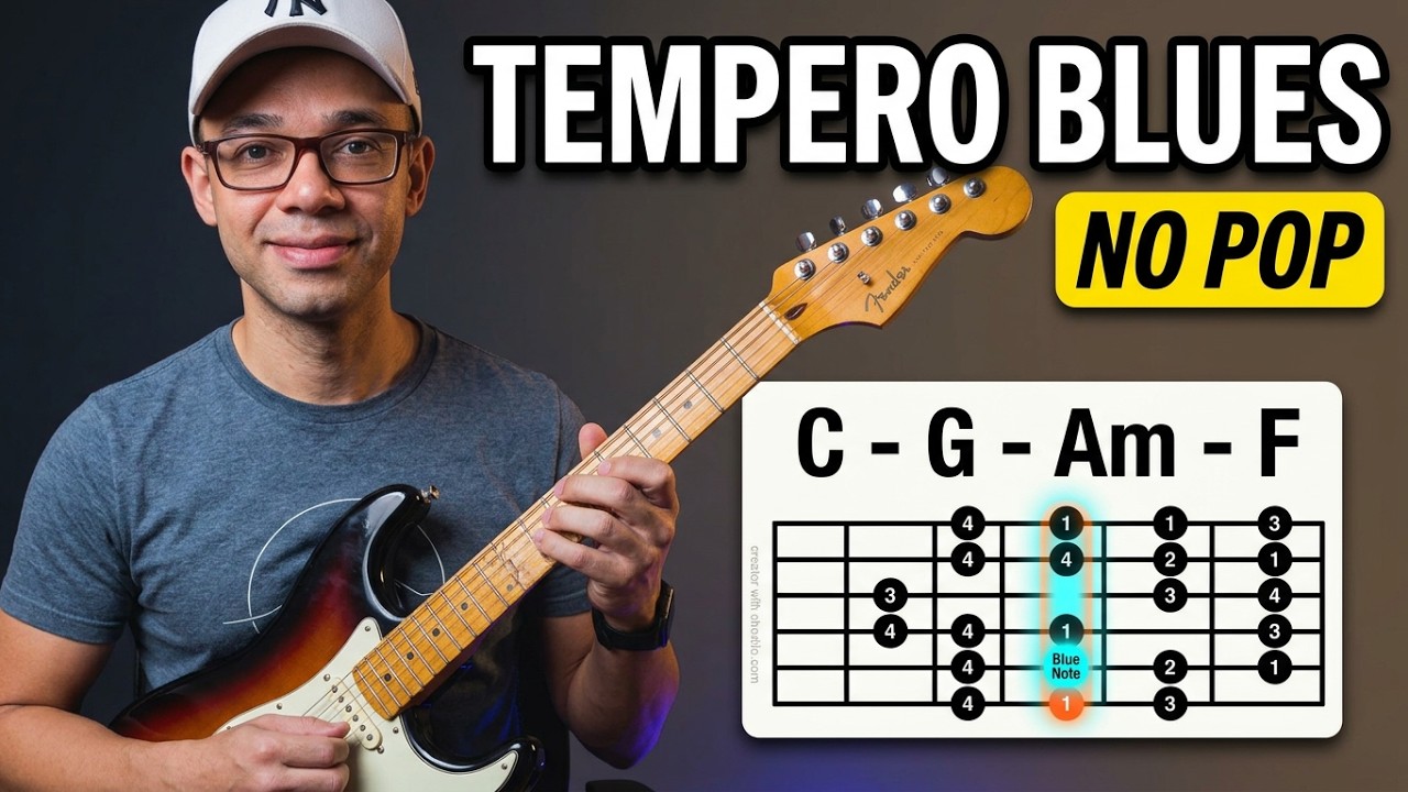 Utilize a escala Blues em improvisação pop – acordes simples.