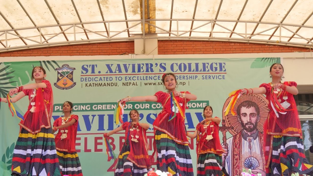 THARU NEPALI CULTURAL DANCE | Tharu Song Sakhiye Ho | Magauta Dance | St. Xavier's College