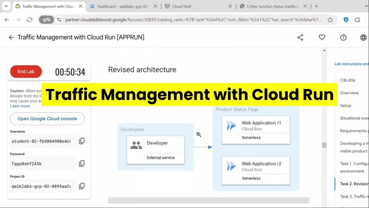 Traffic Management with Cloud Run [APPRUN] | GCP Practical Guide