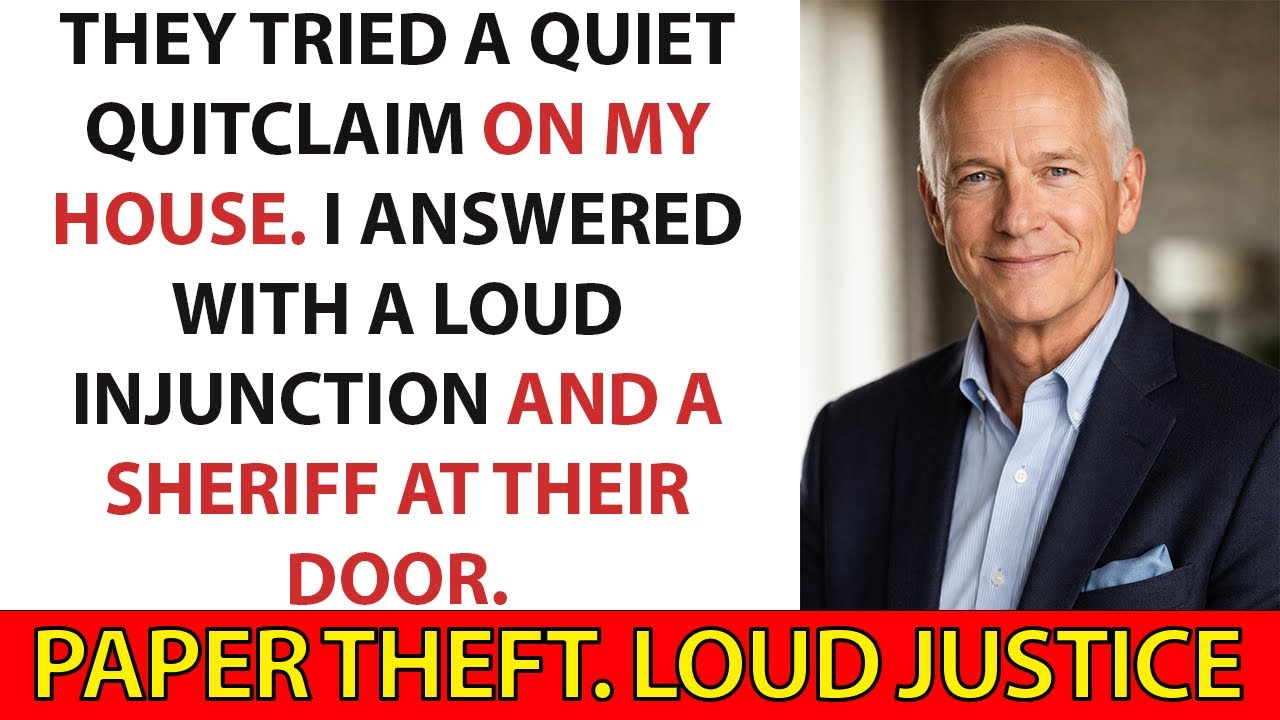 Quiet Quitclaim on My House? I Answered With an Injunction—and a Sheriff at Their Door.