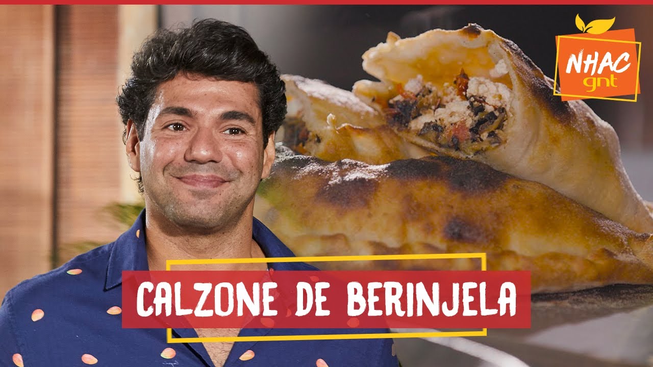 Calzone de berinjela à parmegiana com ricota defumada | Felipe Bronze | Perto do Fogo