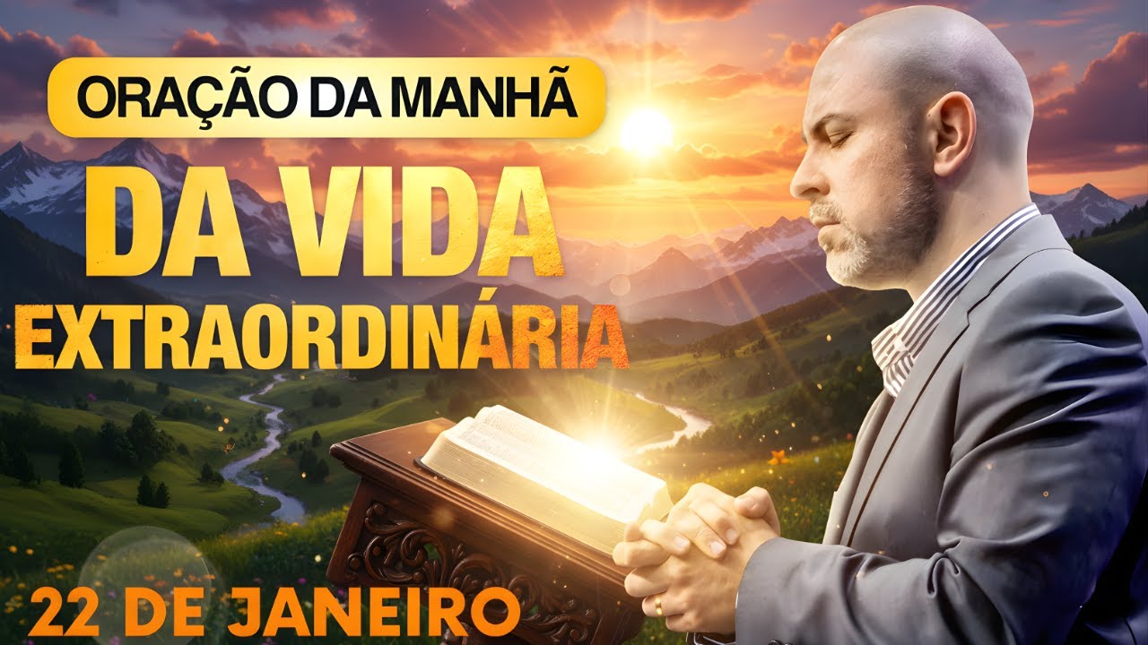ORAÇÃO DA MANHÃ DE HOJE 22 DE JANEIRO SALMO 91 DA VIDA EXTRAORDINÁRIA DEUS RESPONDE VINICIUS IRACET.