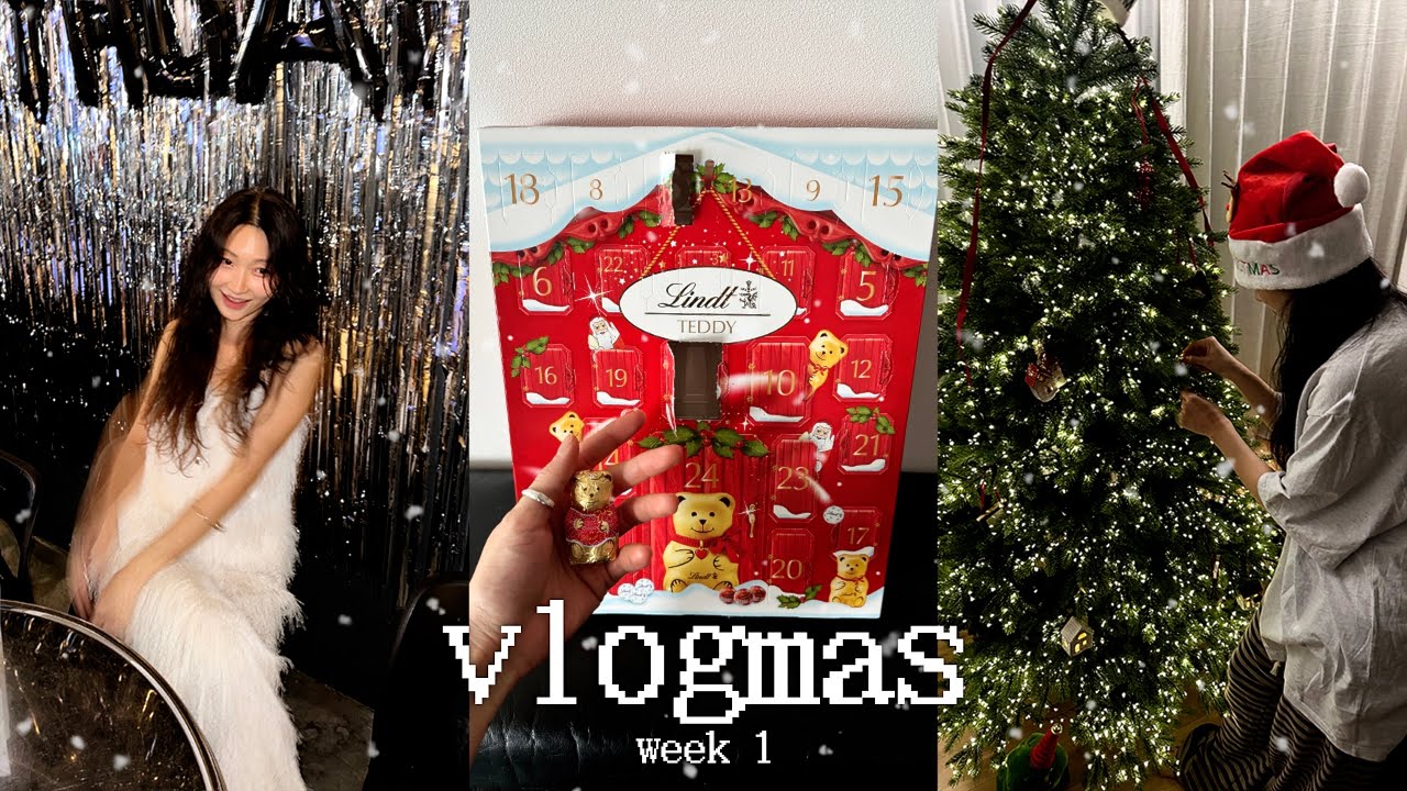 VLOGMAS ✶ 12월 시작! 어드벤트 캘린더 뜯고 트리 설치하는 연말 일상🎄