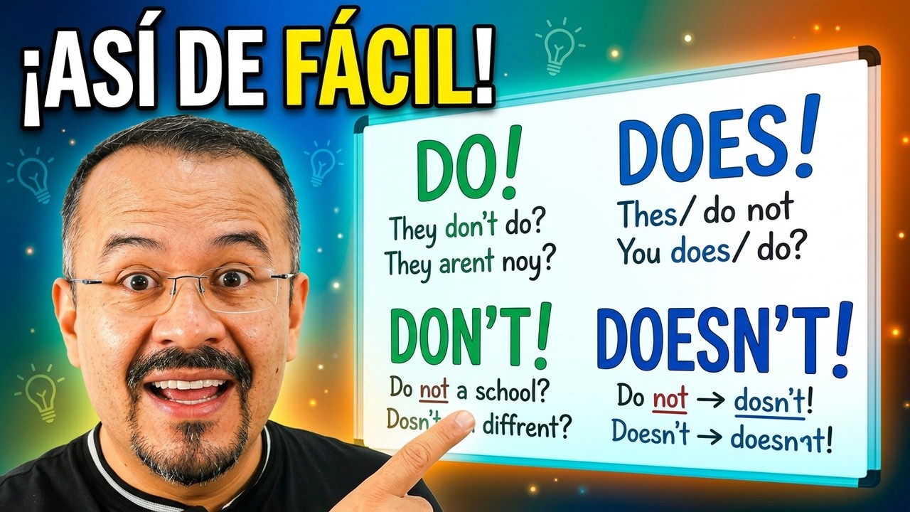 Cómo Usar DO, DOES, DON’T y DOESN’T en Inglés (Sin Confundirte)