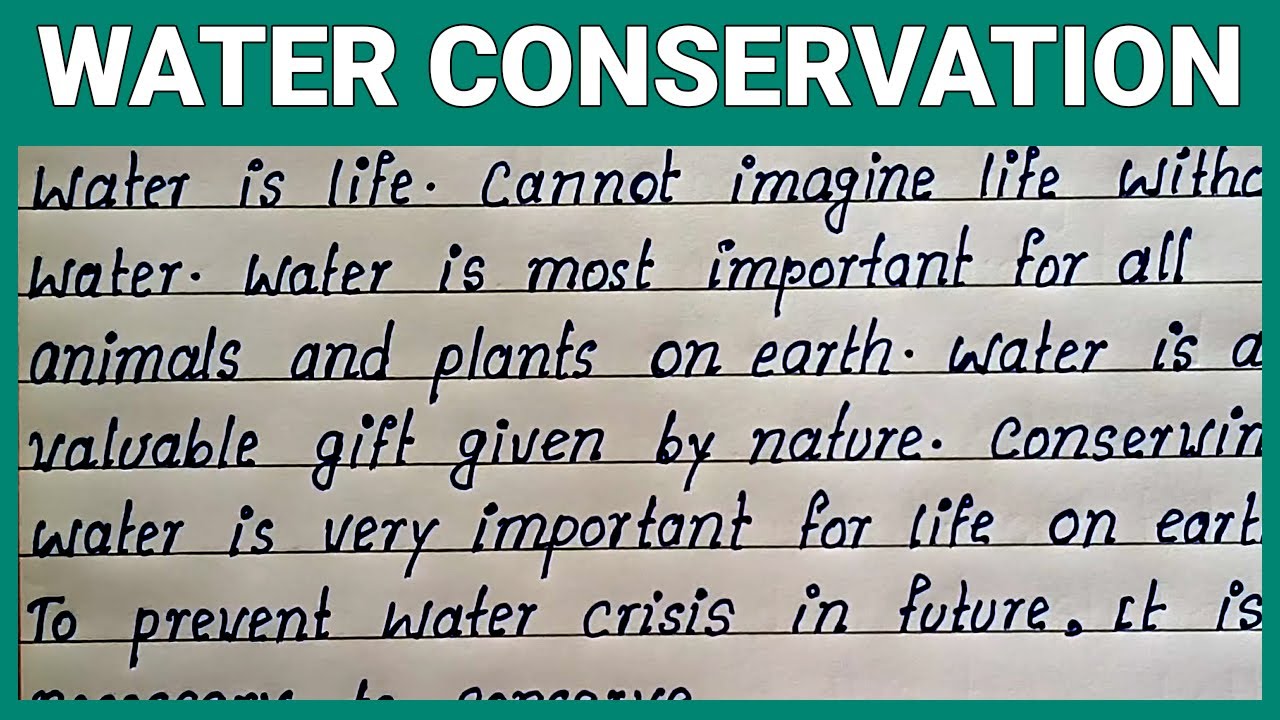 Write English Essay on Water Conservation | Best English Essay on Water Conservation | English Essay