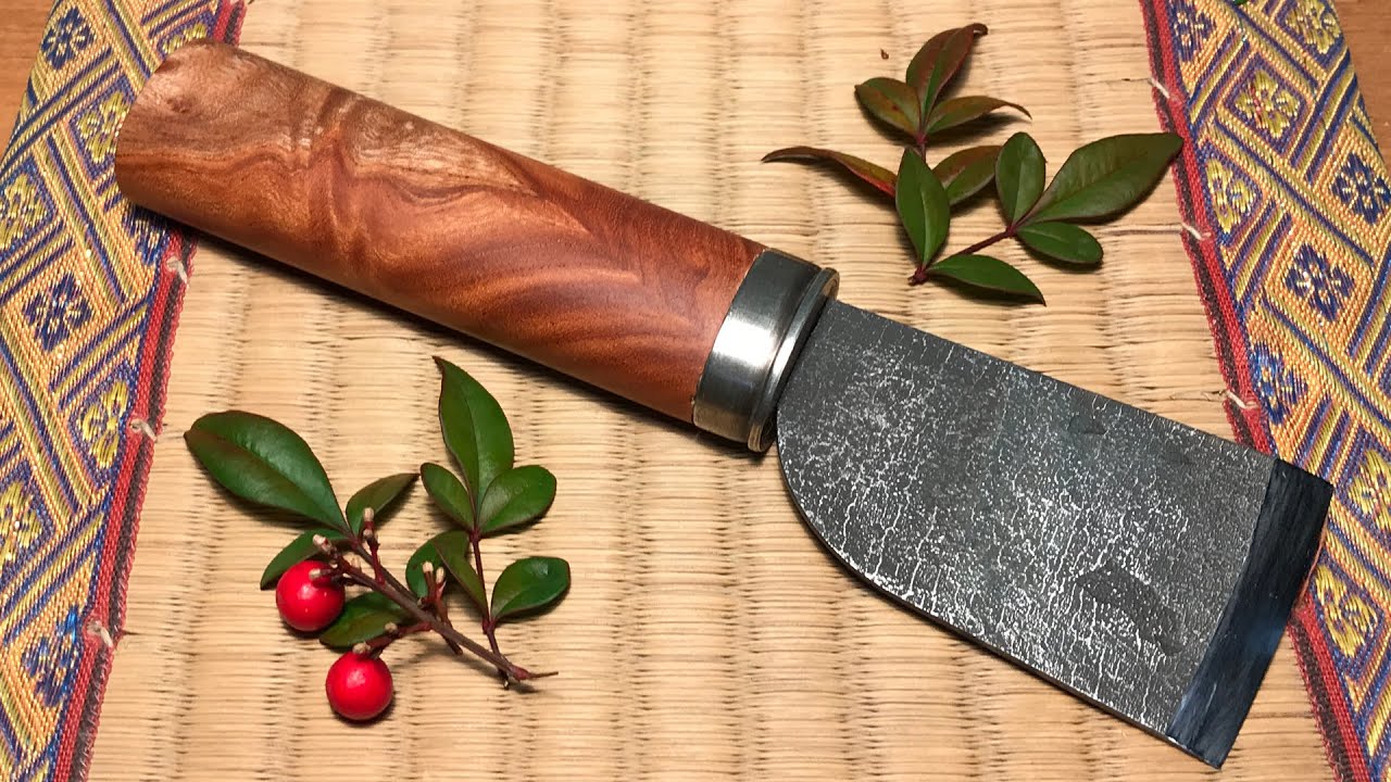 革包丁を作ろう。柄を作る。＃03-完成　Making a Japanese leather knife #03-Last