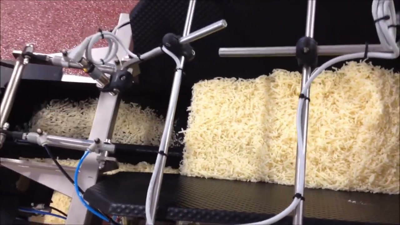 peseuse linéaire à 2 têtes special fromage râpé, Linear Weighing Machine grated cheese