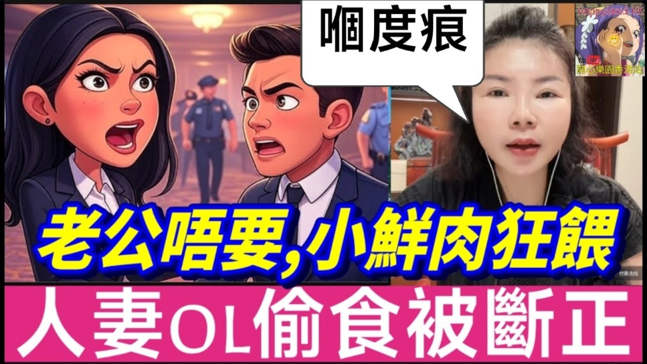 「老公唔要，小鮮肉狂餵」人妻OL偷食被捉正！正印喇叭公審！警察都話黐線！😨#小元徒弟,幸如感情 #小元姐姐 #小元情感分享 #廣東話 FISH 5 16