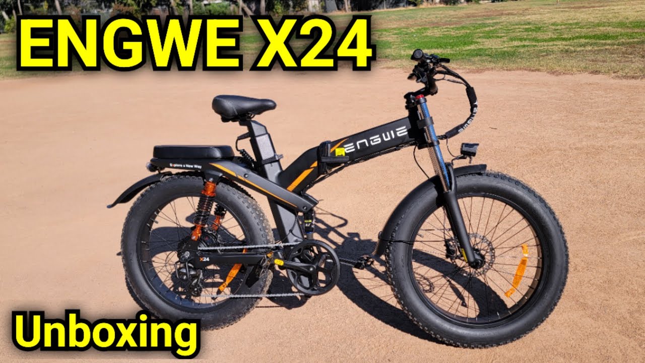 ENGWE X24 Dual Battery, Triple Suspension Electric Bike Unboxing