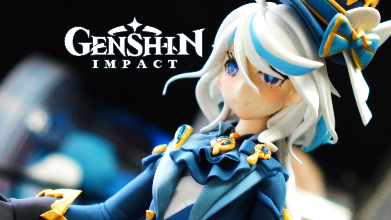 【DIY】 Making Furina 💕 Genshin Impact💕 Sculpting Anime Clay Art Figure