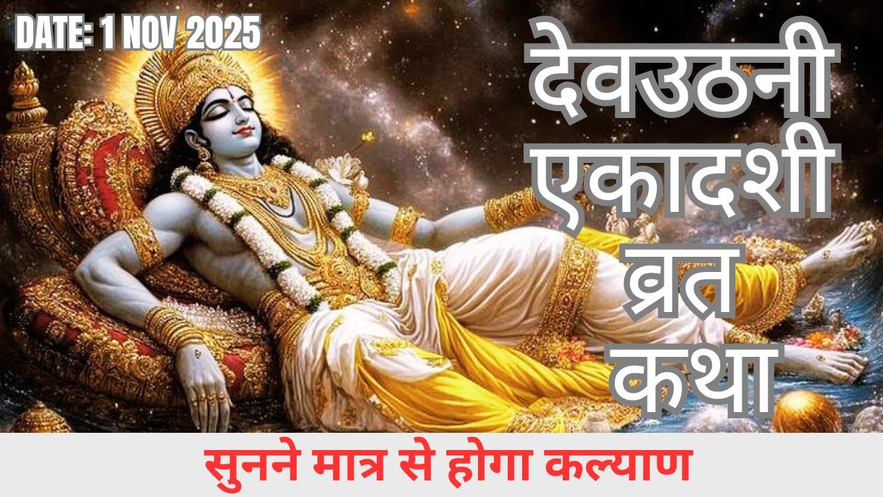 देवउठनी एकादशी व्रत कथा | Tulsi Vivah Vrat Vidhi | भगवान विष्णु जागे | Dev Uthani Ekadashi 2025