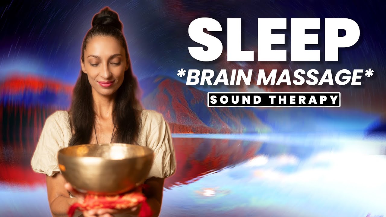 *BRAIN MASSAGE for DEEP SLEEP* Healing Frequency Music | Melatonin Boosting Sound Bath
